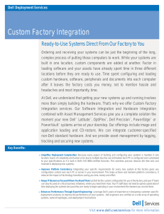 Custom Factory Integration