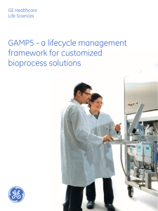 GAMP5 - a lifecycle management framework for customized