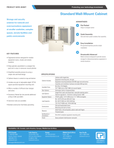 25500 Standard Wall-Mount Cabinet DATASHEET