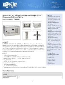 SmartRack 6U Wall-Mount Standard-Depth Rack