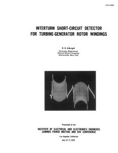 Interturn Short-Circuit Detector for Turbine