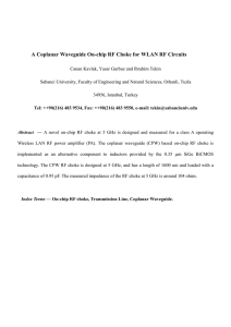 A Coplanar Waveguide On-chip RF Choke