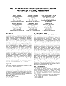 Are Linked Datasets fit for Open-domain Question Answering? A