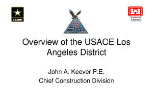 Overview of the USACE Los Angeles District