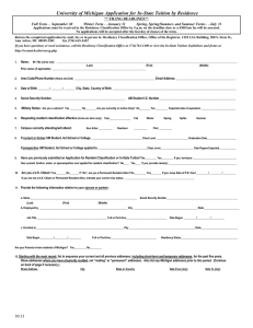 residence regulations of the university of michigan
