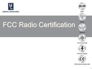 FCC radio certification