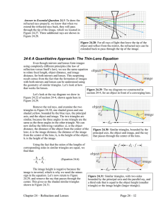 Section 24-6: A Quantitative Approach: The Thin