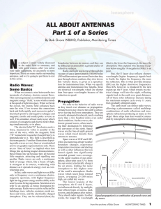 ALL ABOUT ANTENNAS Part 1 of a Series