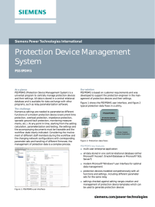 Protection Device Management System