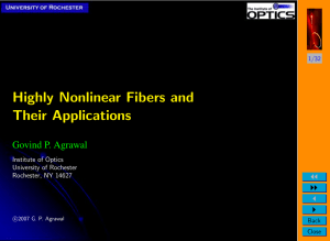 Highly Nonlinear Fibers and Applications