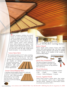 Linear Open Style Rulon Cliprail Quick Easy Installation Wood