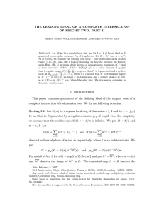 the leading - Department of Mathematics