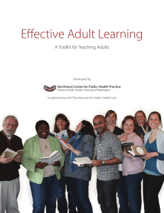 Effective Adult Learning: A Toolkit for Teaching Adults