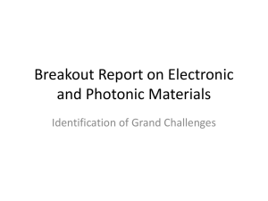 Electronic and Photonic Materials
