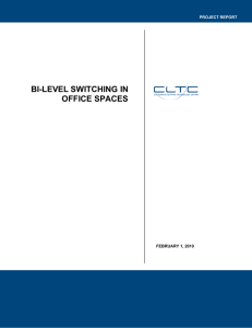 bi-level switching in office spaces - California Lighting Technology