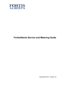 FortisAlberta Service and Metering Guide