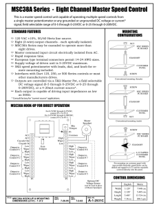 MSC38A Manual - Dart Controls