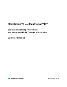FlexStation II Operator`s Manual