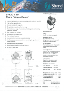 STUDIO 1 kW Quartz Halogen Fresnel