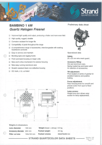 BAMBINO 1 kW Quartz Halogen Fresnel
