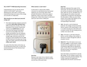 KILL A WATT™ P4400 Operating Instructions