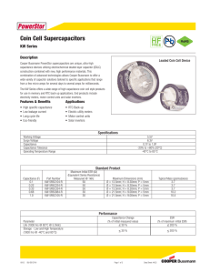 Coin Cell Supercapacitors