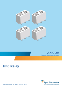 HF6 Relay - Mouser Electronics