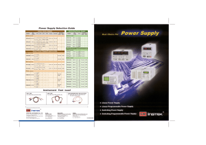 Power Supply Selection Guide Instrument Test Lead