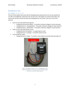 Breadboard Tips - ECSE - Rensselaer Polytechnic Institute