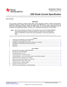 ESD Diode Current Specification