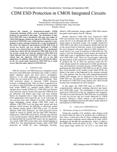 CDM ESD Protection in CMOS Integrated Circuits