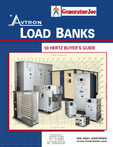 Avtron Load Bank 50 Hz Buyers Guide