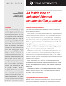 An inside look at industrial Ethernet