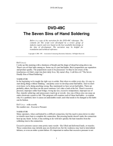DVD-49C The Seven Sins of Hand Soldering