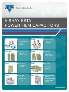 VISHAY ESTA POWER FILM CAPACITORS