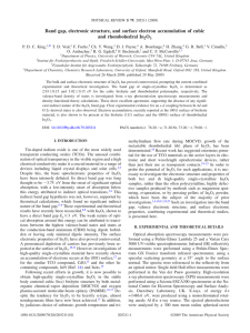 Band gap, electronic structure, and surface electron accumulation of