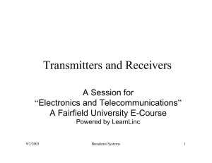 Transmitters and Receivers