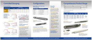 Controlled Damping Configurations Comprehensive Product Range