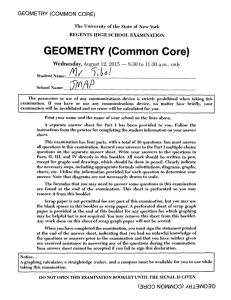GEOMETRY {Common Core