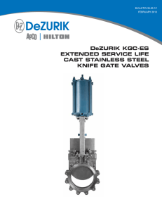 DeZURIK KGC-ES EXTENDED SERVICE LIFE CAST STAINLESS