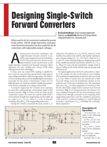 Designing Single-Switch Forward Converters