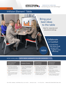 InVision Element Table