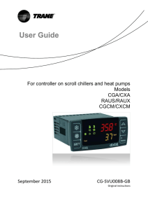 For controller on Scroll chillers and heat pumps