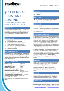 310 CHEMICAL RESISTANT COATING