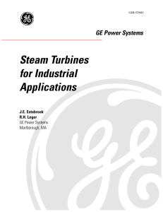 GER-3706D - Steam Turbines for Industrial