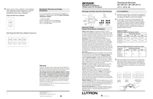 Skylark Fluorescent Dimmer INSTALL (032345)