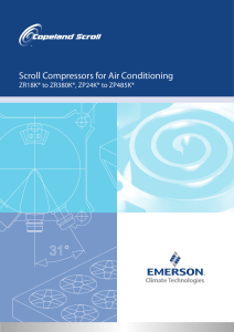 Scroll Compressors for Air Conditioning