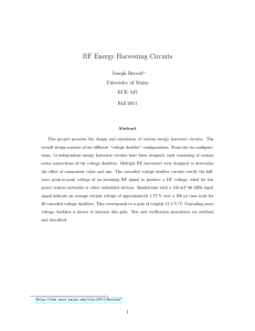 RF Energy Harvesting Circuits