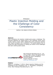 Plastic Injection Molding and the Challenge of Color