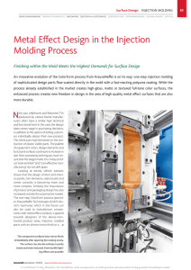 Metal Effect Design in the Injection Molding Process